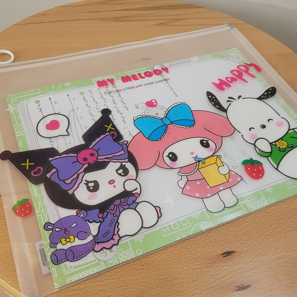 پوشه زیپ دار کرومی سایز A4 - تصویر 6