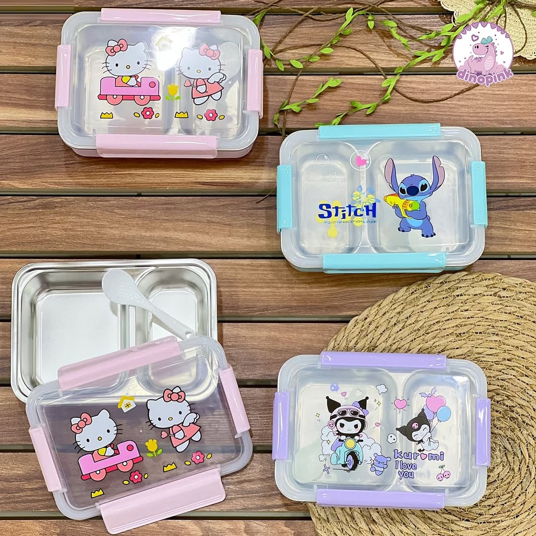 ظرف غذای استیل طرح استیچ - تصویر 4